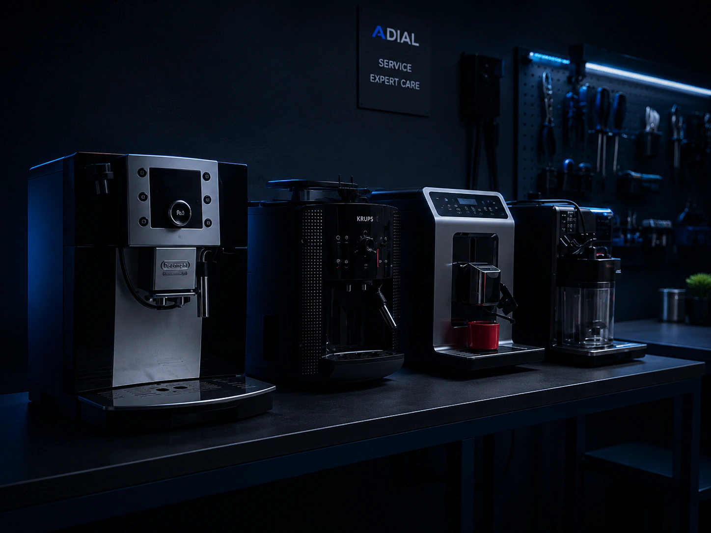 Espressoare automate pregătite pentru service la Coffee-On
